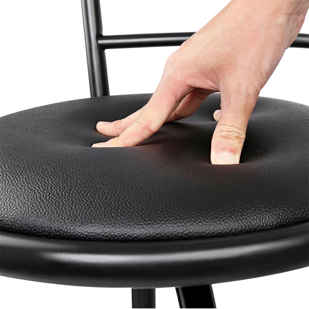 Scarlet Industrial Bar Stool (Set of 2) Black 75cm