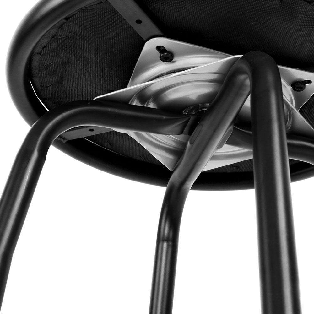 Scarlet Industrial Bar Stool (Set of 2) Black 75cm