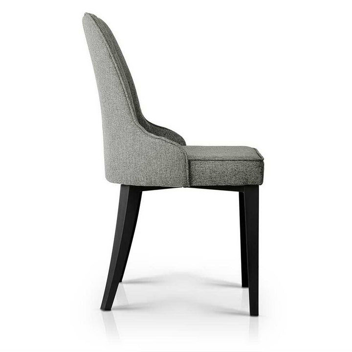 Artiss Fabric Kitchen Dining Chairs Silhouette (Set of 2) Grey