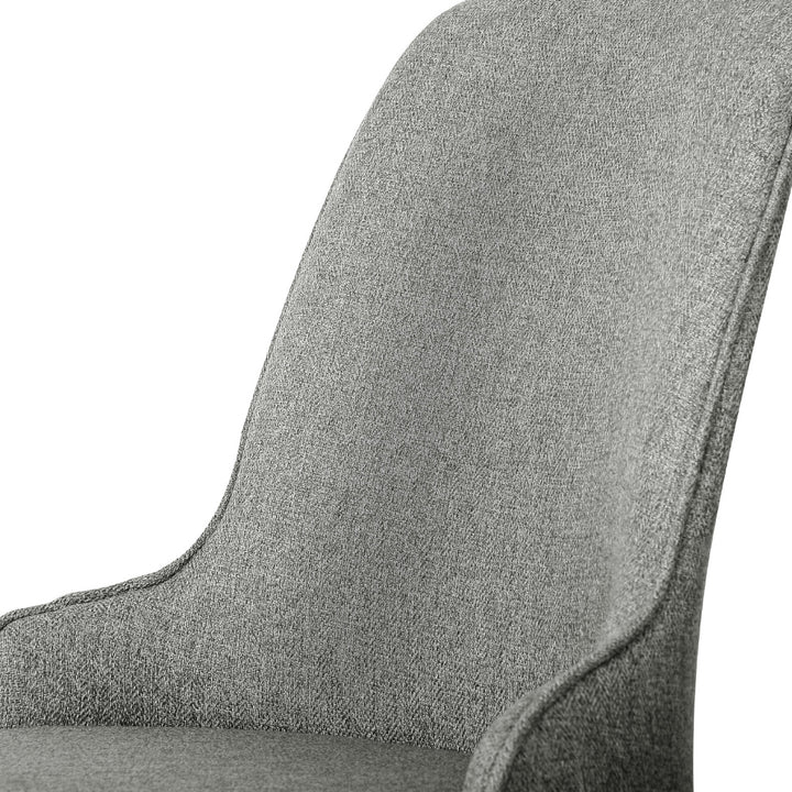 Artiss Fabric Kitchen Dining Chairs Silhouette (Set of 4) Grey