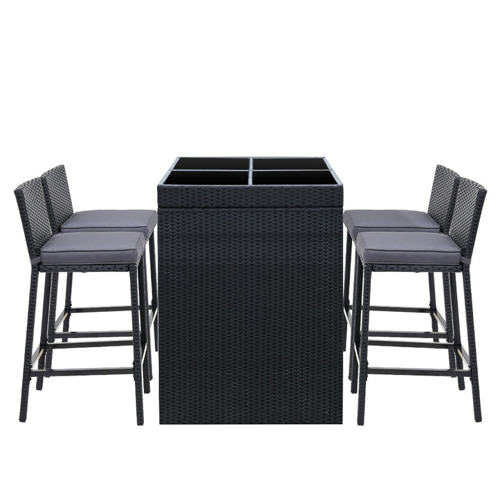 Elmer Outdoor Bar Table Set (5 Piece)