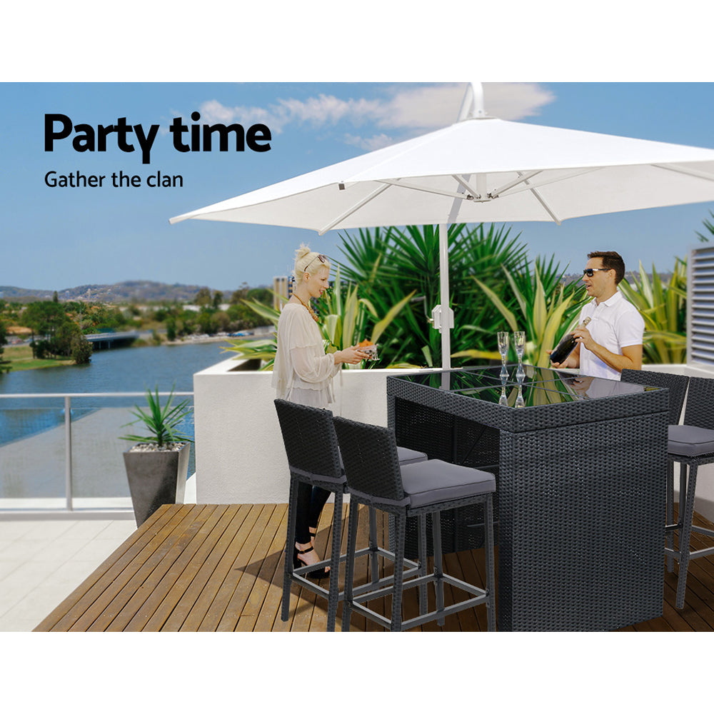 Elmer Outdoor Bar Table Set (5 Piece)