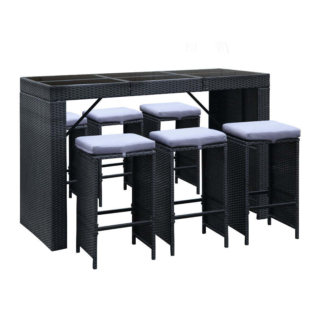 Elmer Outdoor Bar Table Set (7 Piece)