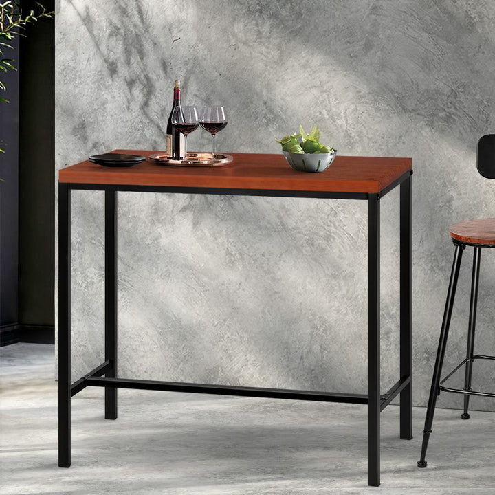 Ash Industrial Bar Table Wood