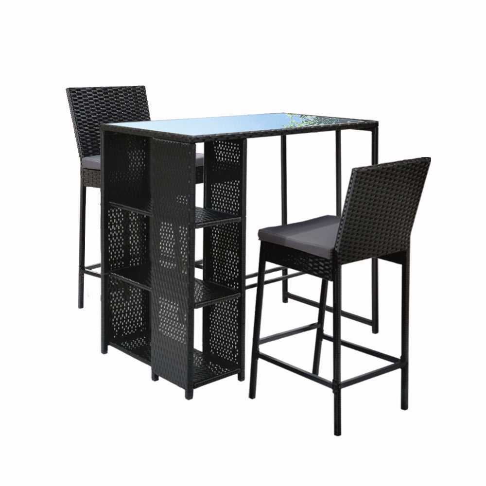 Elmer Outdoor Bar Table Set (3 Piece)