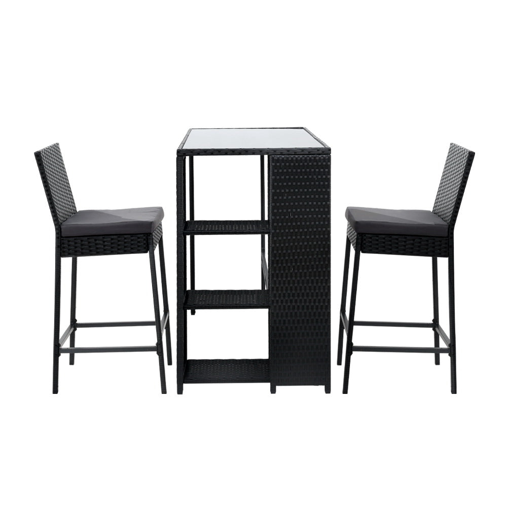 Elmer Outdoor Bar Table Set (3 Piece)