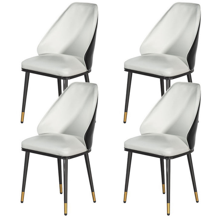 Artiss Leather Kitchen Dining Chairs (Set of 4) Cream & Black