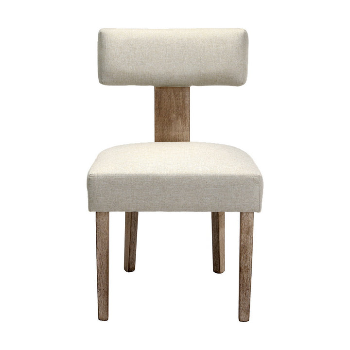 Artiss Fabric Kitchen Dining Chairs Designer (Set of 2) Cream