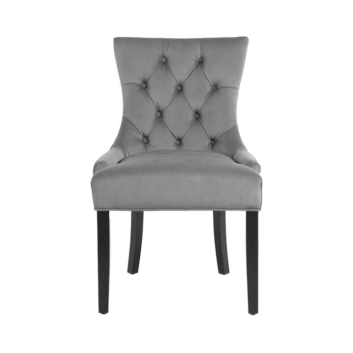 Artiss French Provincial Dining Chairs Velvet (Set of 4) Grey