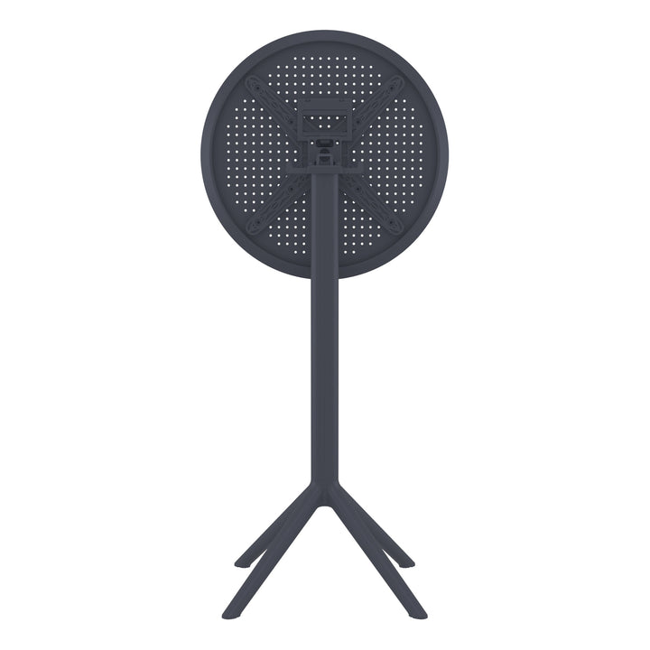 Outdoor Bar Tables - Mika Outdoor Bar Table (Round Top) Anthracite