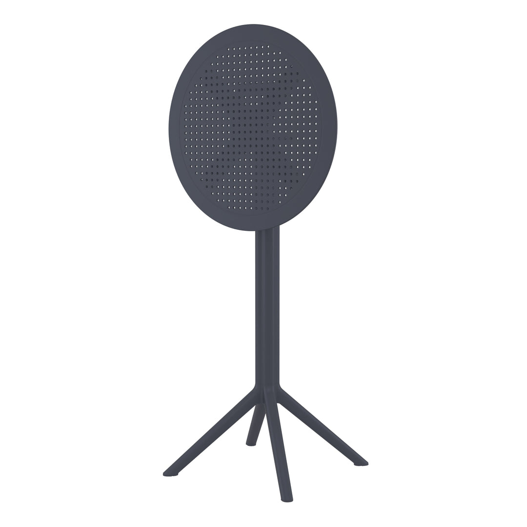 Outdoor Bar Tables - Mika Outdoor Bar Table (Round Top) Anthracite