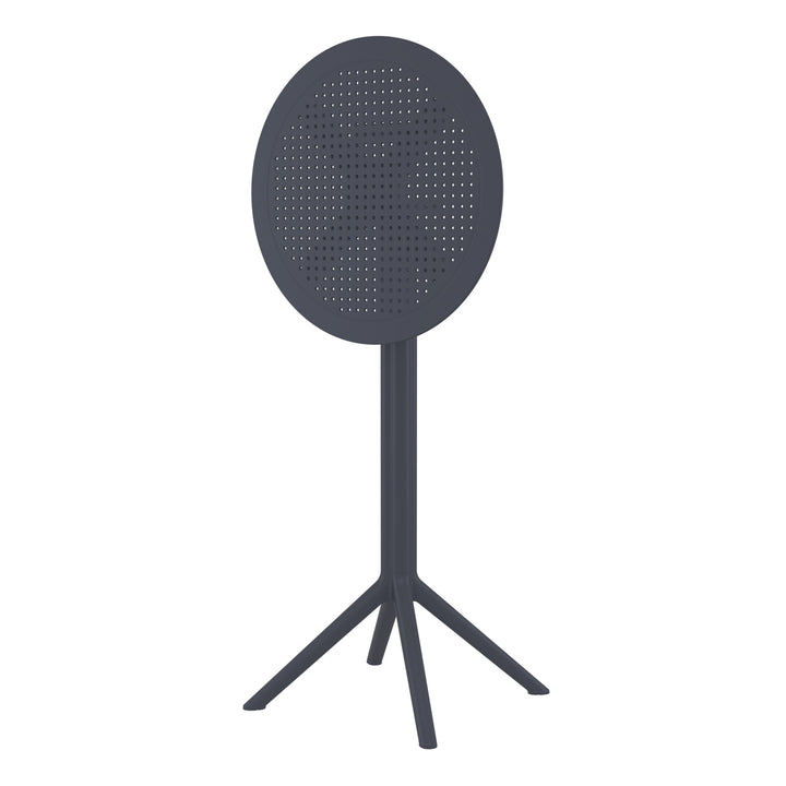 Outdoor Bar Tables - Mika Outdoor Bar Table (Round Top) Anthracite