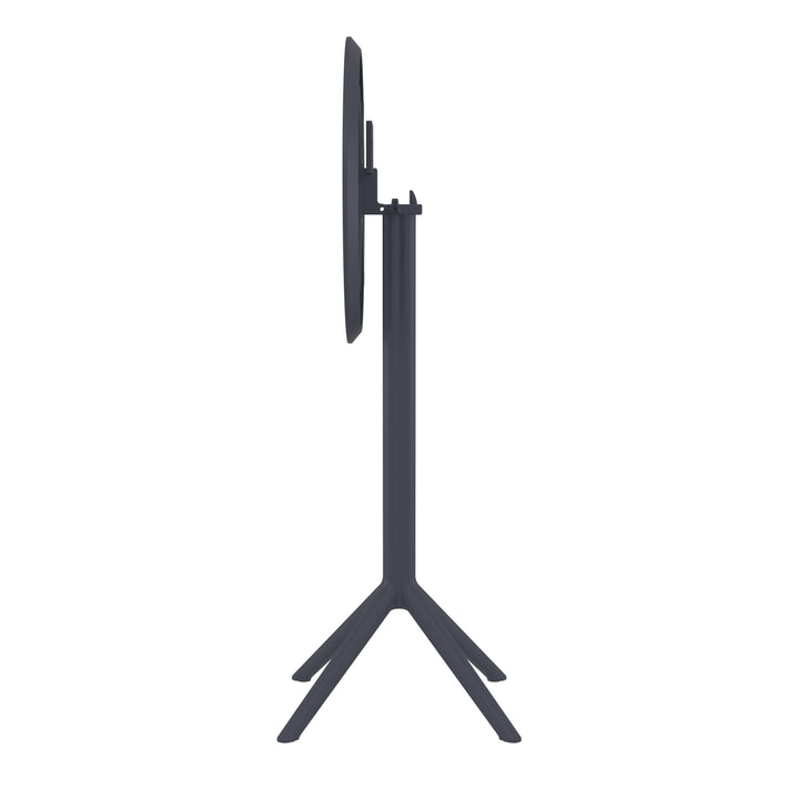 Outdoor Bar Tables - Mika Outdoor Bar Table (Round Top) Anthracite