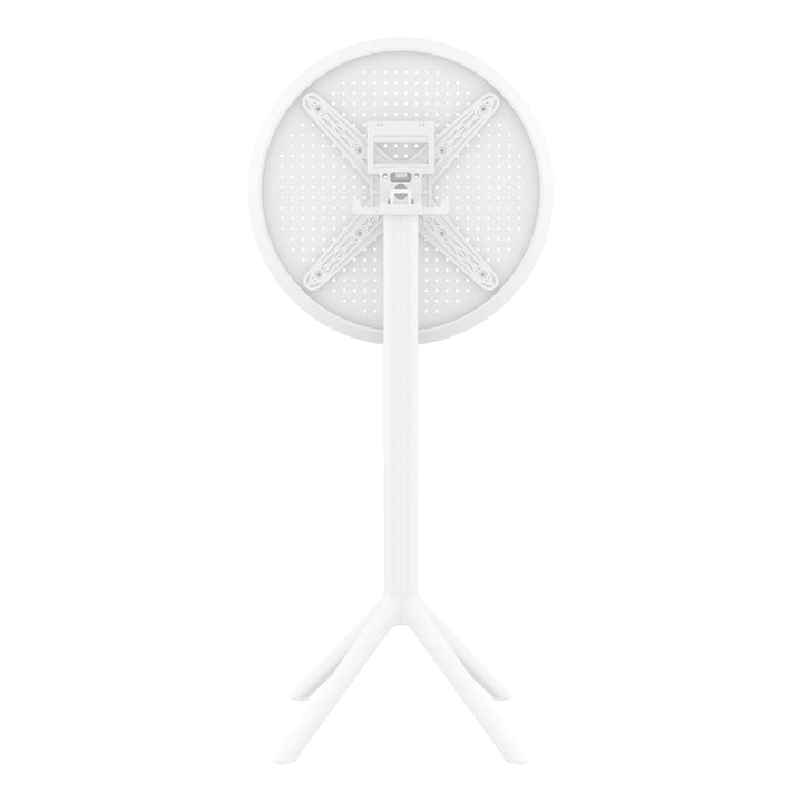 Outdoor Bar Tables - Mika Outdoor Bar Table (Round Top) White