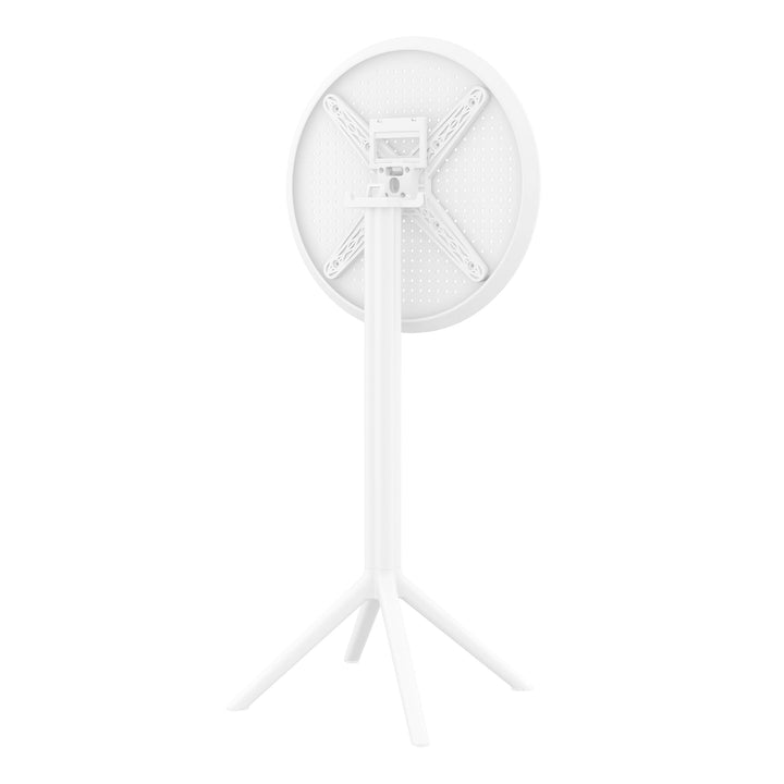 Outdoor Bar Tables - Mika Outdoor Bar Table (Round Top) White
