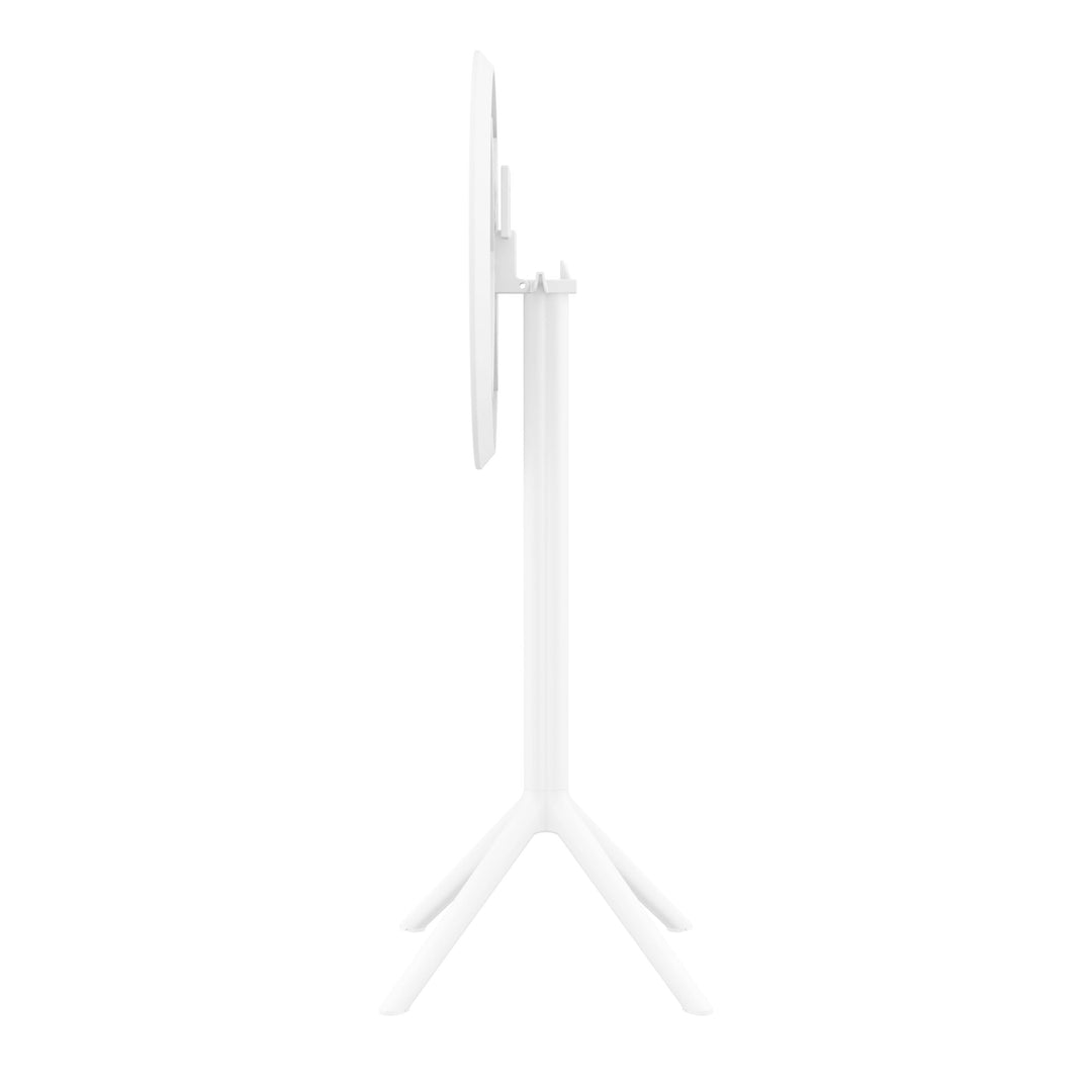 Outdoor Bar Tables - Mika Outdoor Bar Table (Round Top) White