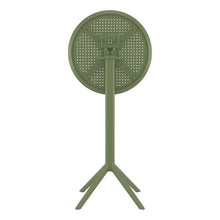 Load image into Gallery viewer, Outdoor Bar Tables - Mika Outdoor Bar Table (Round Top) Olive Green