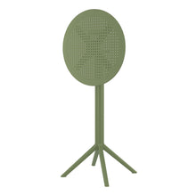 Load image into Gallery viewer, Outdoor Bar Tables - Mika Outdoor Bar Table (Round Top) Olive Green