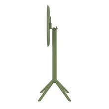 Load image into Gallery viewer, Outdoor Bar Tables - Mika Outdoor Bar Table (Round Top) Olive Green