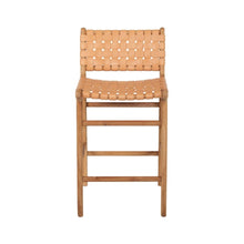 Load image into Gallery viewer, Bar Stools - Karina Leather Counter Stool (Woven) Natural 65cm