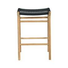 Load image into Gallery viewer, Bar Stools - Kai Wooden Counter Stool Backless Black 65cm