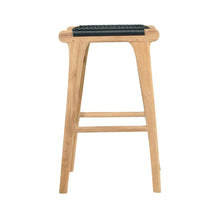 Load image into Gallery viewer, Bar Stools - Kai Wooden Counter Stool Backless Black 65cm