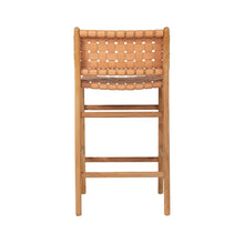 Load image into Gallery viewer, Bar Stools - Karina Leather Counter Stool (Woven) Natural 65cm