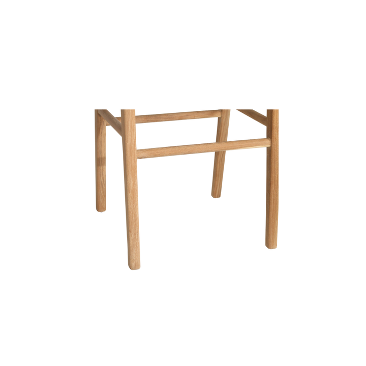 Bar Stools - Kai Wooden Bar Stool Backless White 75cm
