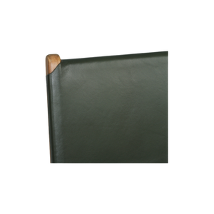 Bar Stools - Karina Leather Counter Stool (Flat) Olive 65cm