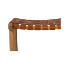 Load image into Gallery viewer, Bar Stools - Karina Leather Counter Stool Backless (Woven) Tan 65cm