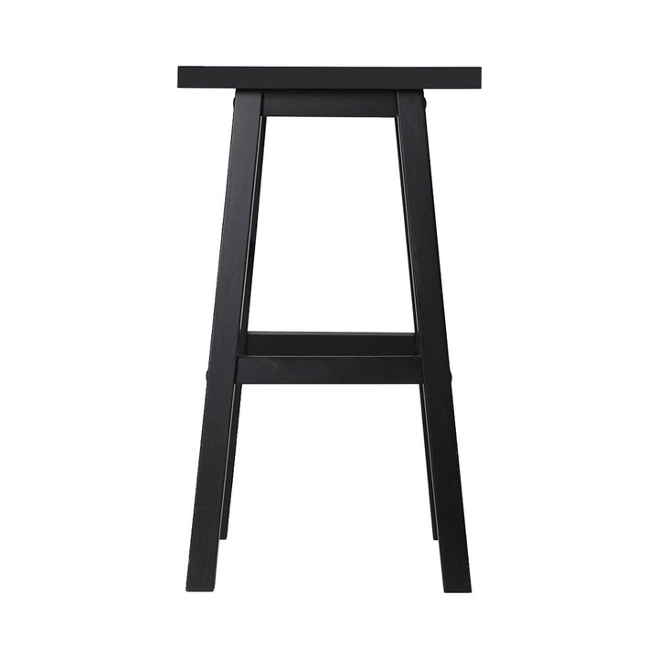 Baron Wooden Counter Stool Backless (Set of 4) Black 66cm