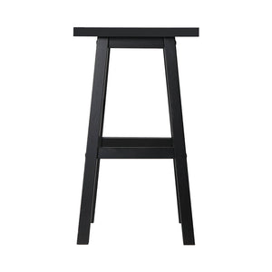 Baron Wooden Counter Stool Backless (Set of 4) Black 66cm