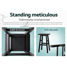 Load image into Gallery viewer, Baron Wooden Counter Stool Backless (Set of 4) Black 66cm