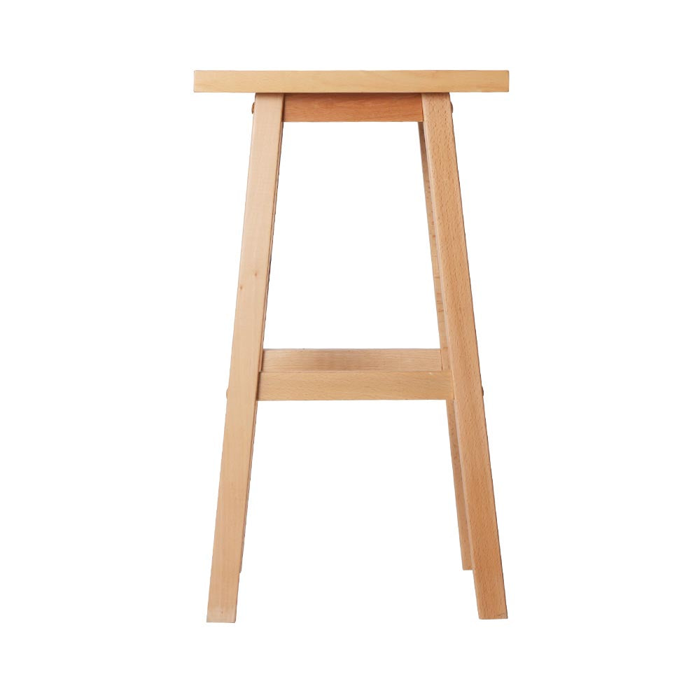 Baron Wooden Counter Stool Backless (Set of 2) Natural 66cm