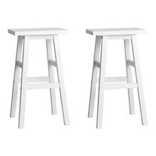 Load image into Gallery viewer, Baron Wooden Counter Stool Backless (Set of 2) White 66cm