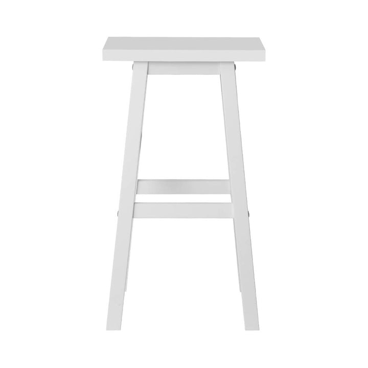 Baron Wooden Counter Stool Backless (Set of 2) White 66cm