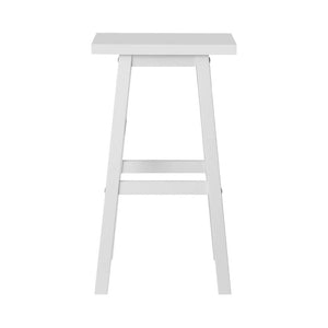 Baron Wooden Counter Stool Backless (Set of 2) White 66cm