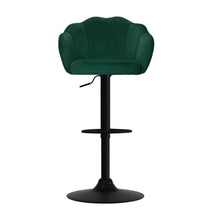 Load image into Gallery viewer, Bar Stools - Daphne Velvet Fabric Bar Stool (Set Of 2) Green
