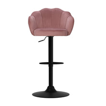 Load image into Gallery viewer, Bar Stools - Daphne Velvet Fabric Bar Stool (Set Of 2) Pink