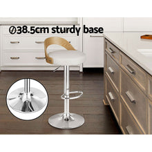 Load image into Gallery viewer, Bar Stools - Oliver Leather Bar Stool Swivel (Set Of 2) White