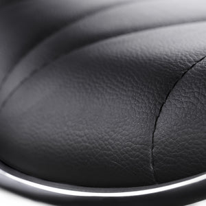 Ruby Leather Bar Stool Swivel (Set of 2) Black