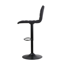 Load image into Gallery viewer, Vanessa Fabric Bar Stool Swivel (Set of 2) Black