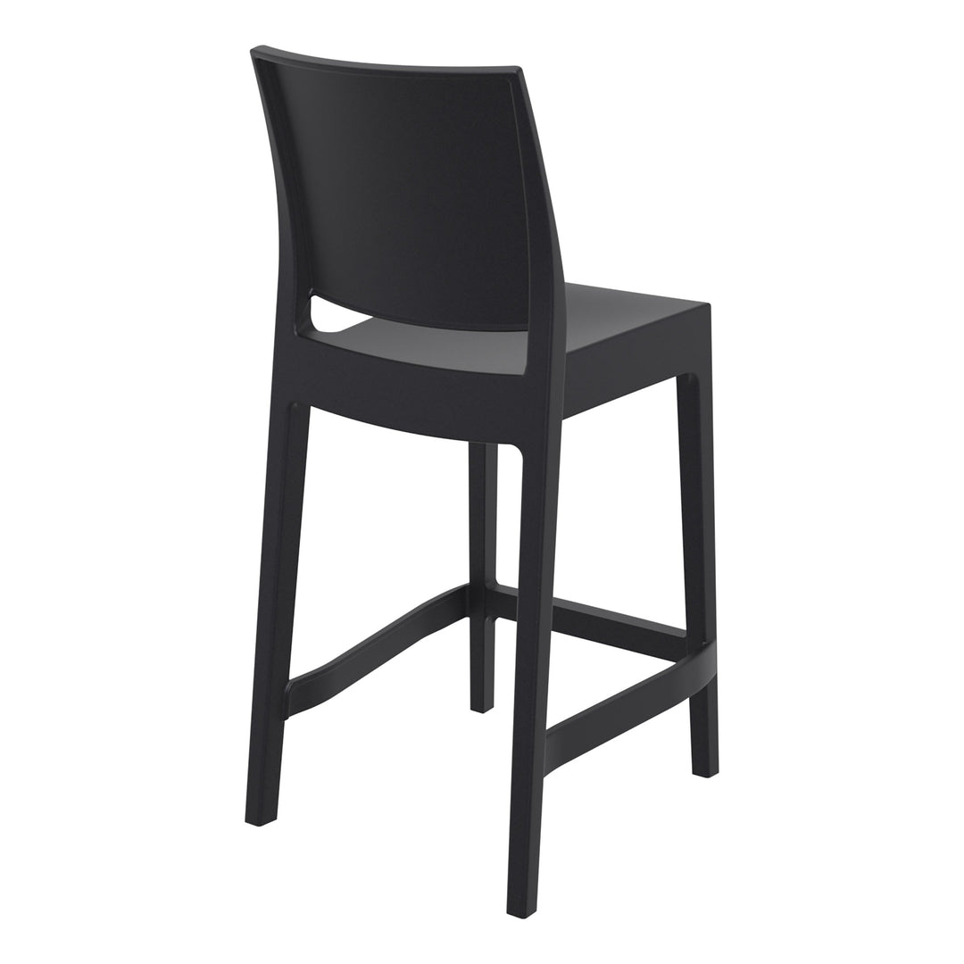 Outdoor Bar Stools - Canyon Outdoor Counter Stool Black 65cm