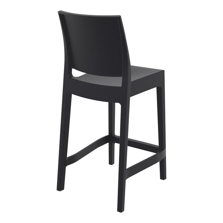 Outdoor Bar Stools - Canyon Outdoor Counter Stool Black 65cm