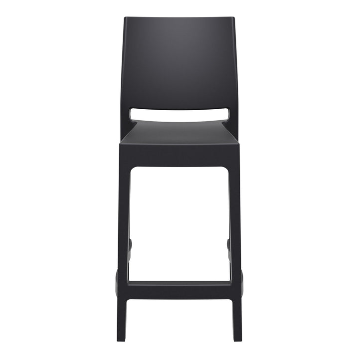Outdoor Bar Stools - Canyon Outdoor Counter Stool Black 65cm