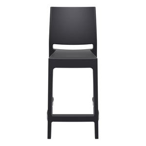 Outdoor Bar Stools - Canyon Outdoor Counter Stool Black 65cm