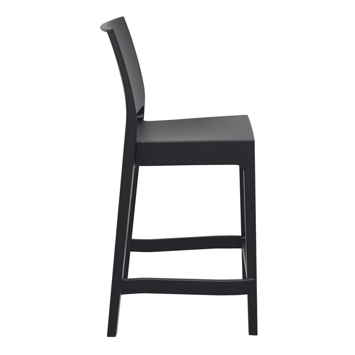 Outdoor Bar Stools - Canyon Outdoor Counter Stool Black 65cm