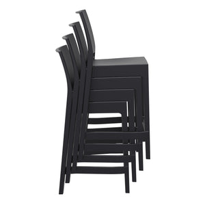 Outdoor Bar Stools - Canyon Outdoor Counter Stool Black 65cm