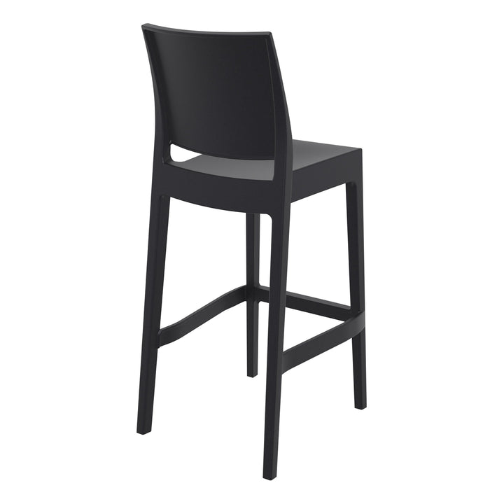 Outdoor Bar Stools - Canyon Outdoor Bar Stool Black 75cm
