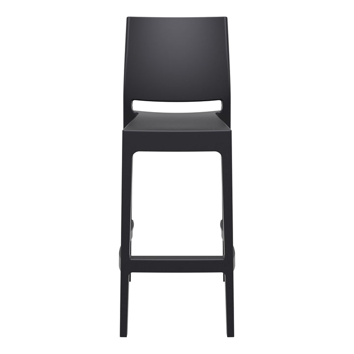 Outdoor Bar Stools - Canyon Outdoor Bar Stool Black 75cm